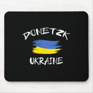 Tapis De Souris Drapeau du pays ukrainien de Donetsk en Ukraine So