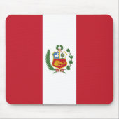 Tapis De Souris Drapeau du Pérou (Devant)