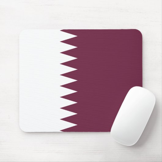 Tapis De Souris Drapeau du Qatar (Avec souris)