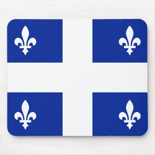 Tapis De Souris Drapeau du Québec (Devant)