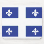 Tapis De Souris Drapeau du Québec (Devant)