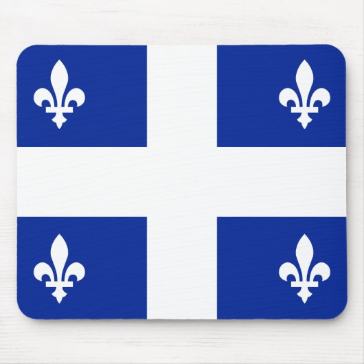 Tapis De Souris Drapeau du Québec Mousepad (Devant)