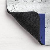 Tapis De Souris Drapeau du Québec style grunge érodé (Coin)