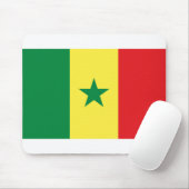 Tapis De Souris Drapeau du Sénégal (Avec souris)