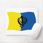 Tapis de souris drapeau du sikhisme (Avec souris)