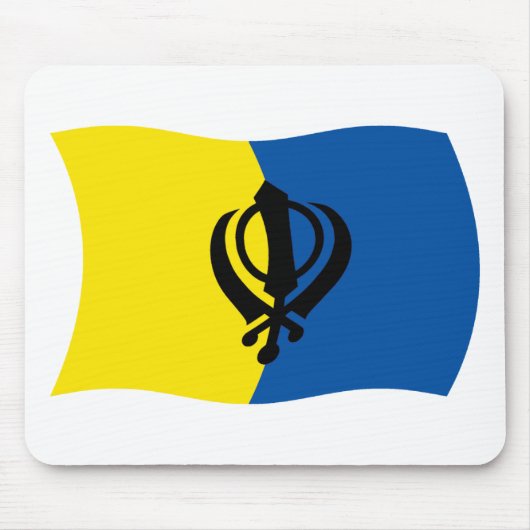 Tapis de souris drapeau du sikhisme (Devant)