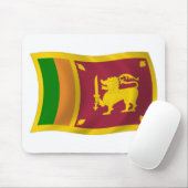 Tapis de souris Drapeau du Sri Lanka (Avec souris)