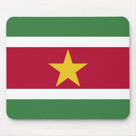 Tapis De Souris Drapeau du Suriname (Devant)