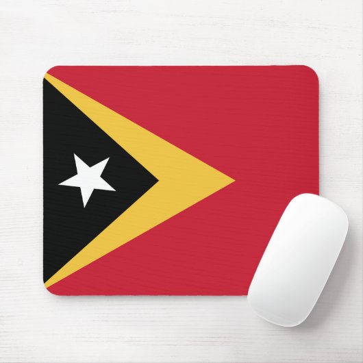 Tapis De Souris Drapeau du Timor oriental (Avec souris)
