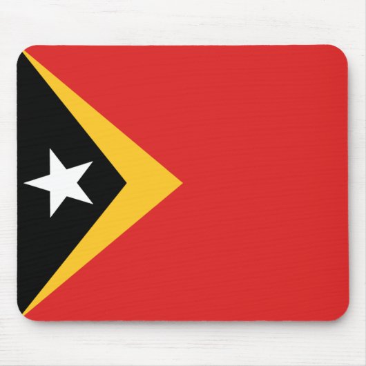Tapis De Souris Drapeau du Timor oriental Mousepad (Devant)