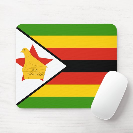Tapis De Souris Drapeau du Zimbabwe (Avec souris)