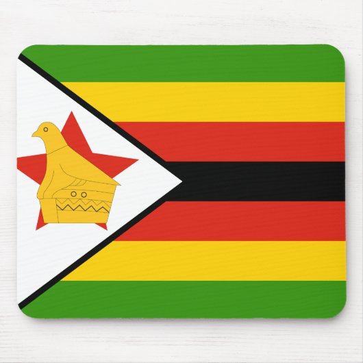 Tapis De Souris Drapeau du Zimbabwe (Devant)