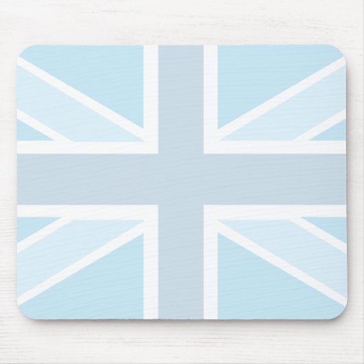 Tapis De Souris Drapeau d'Union Jack dans Mousepad bleu (Devant)