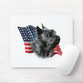 Tapis De Souris Drapeau écossais Terrier (noir) (Avec souris)