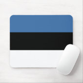 Tapis De Souris Drapeau estonien Mousepad (Avec souris)