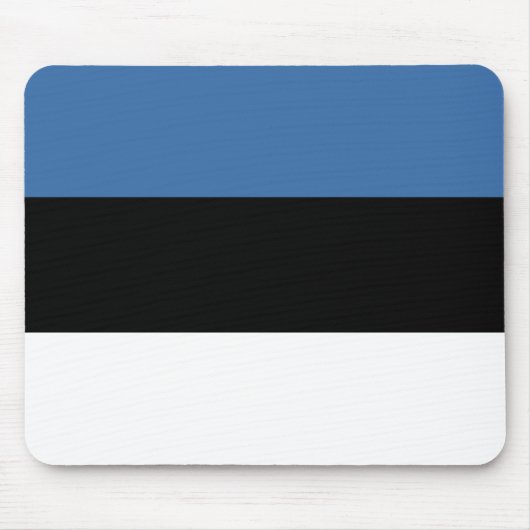 Tapis De Souris Drapeau estonien Mousepad (Devant)