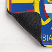 Tapis De Souris Drapeau Et Armoiries De Colombie (Coin)