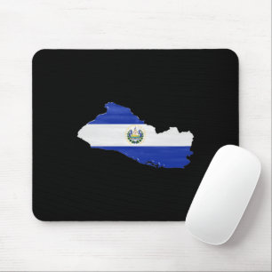 Tapis De Souris Drapeau et carte du Salvador