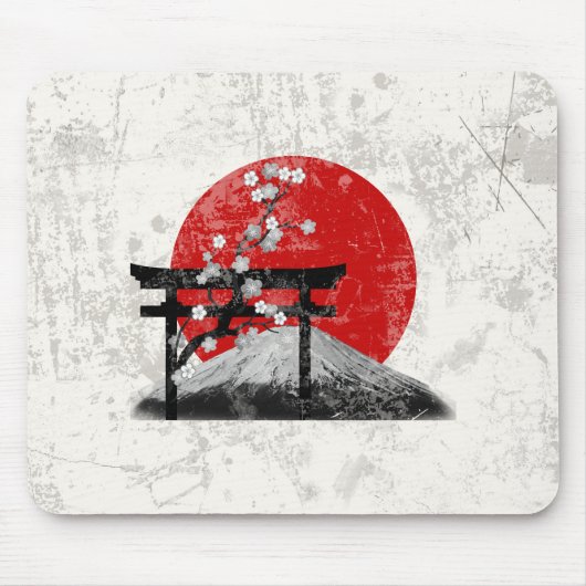 Tapis De Souris Drapeau et symboles du Japon ID153 (Devant)