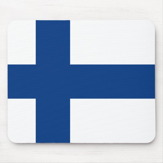 Tapis De Souris Drapeau finlandais (Devant)