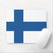 Tapis De Souris Drapeau Finlande (Avec souris)