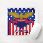 Tapis De Souris Drapeau Florida USA (Avec souris)