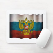 Tapis De Souris Drapeau flottant de la Russie (Avec souris)