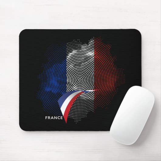 Tapis De Souris Drapeau français (Avec souris)