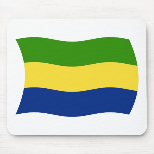 Tapis de souris Drapeau Gabon (Devant)