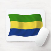 Tapis de souris Drapeau Gabon (Avec souris)