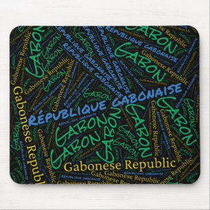 Tapis De Souris Drapeau Gabon couleurs Patriotique