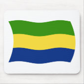 Tapis De Souris Drapeau gabonais Mousepad (Devant)