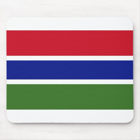 Tapis De Souris Drapeau Gambie (Devant)