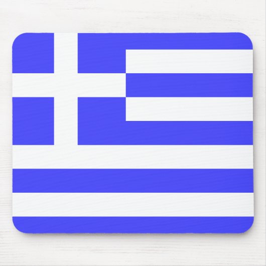 Tapis De Souris Drapeau grec (Devant)