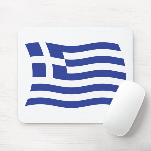 Tapis De Souris Drapeau grec Mousepad (Avec souris)
