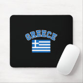 Tapis De Souris Drapeau Grèce Voyage Souvenir Grec (Avec souris)