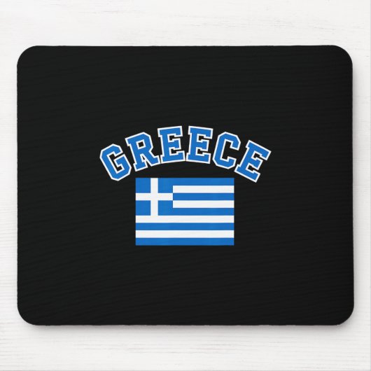 Tapis De Souris Drapeau Grèce Voyage Souvenir Grec (Devant)