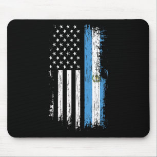 Tapis De Souris Drapeau guatémaltèque américain - Fierté Guatemala