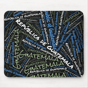 Tapis De Souris Drapeau guatémaltèque couleurs patriotique