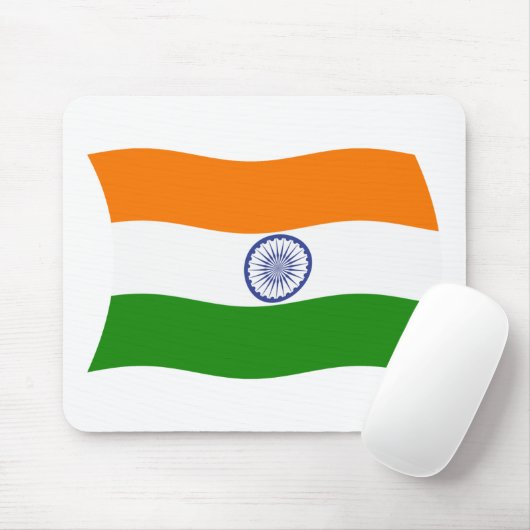 Tapis De Souris Drapeau indien Mousepad (Avec souris)