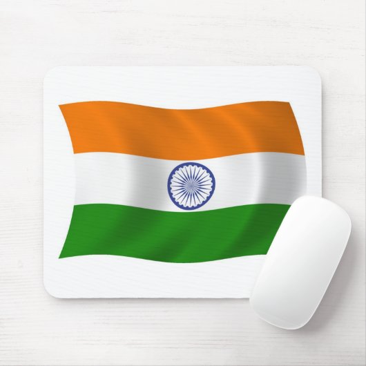 Tapis De Souris Drapeau indien Mousepad (Avec souris)