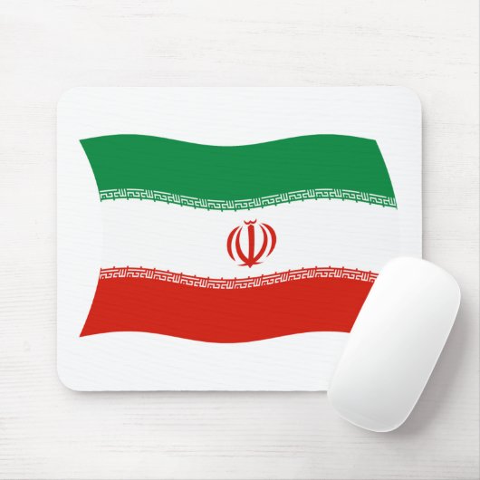Tapis De Souris Drapeau iranien Mousepad (Avec souris)