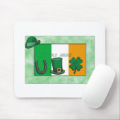 Tapis De Souris Drapeau irlandais (Avec souris)