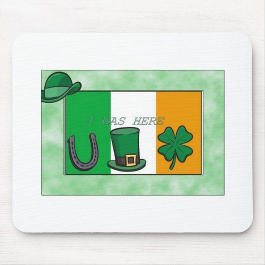 Tapis De Souris Drapeau irlandais (Devant)