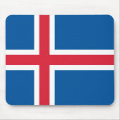 Tapis De Souris Drapeau Islande (Devant)