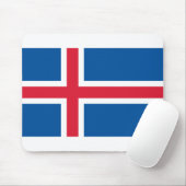 Tapis De Souris Drapeau Islande (Avec souris)