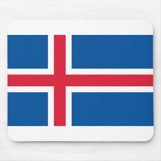 Tapis De Souris Drapeau Islande (Devant)