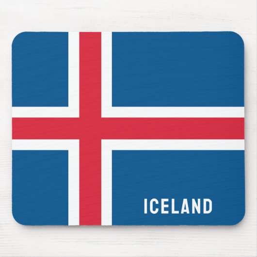 Tapis De Souris Drapeau Islande (Devant)