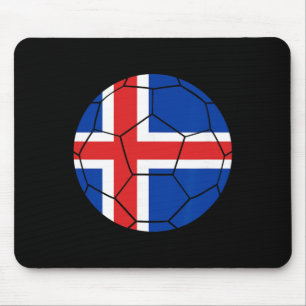 Tapis De Souris Drapeau Islande Football Islande Soccer _1