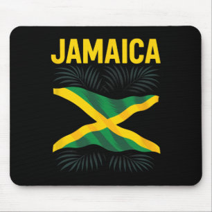 Tapis De Souris Drapeau Jamaïcain Jamaïque Souvenir Voyage Vacance